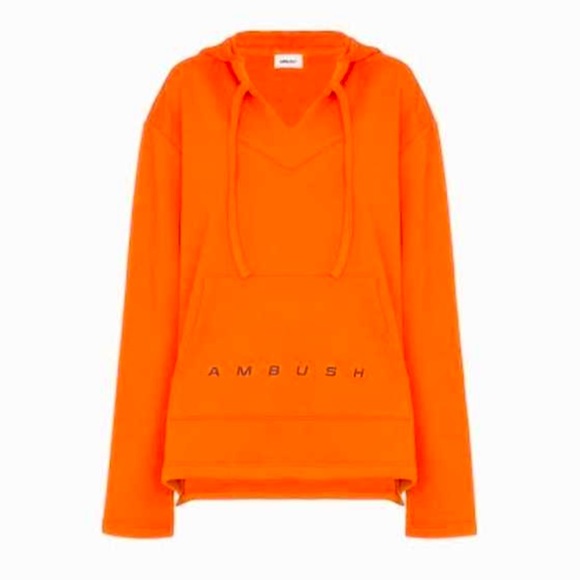 Ambush Design Ambush Baja Logo Orange Hoodie Size: Small